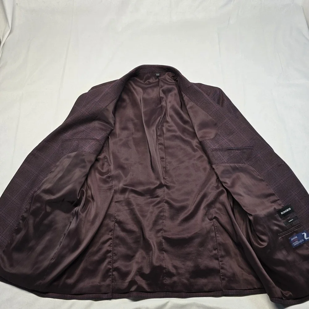 Bonobos Zignone Italy Wool  Plaid Blazer Jacket Men 46r